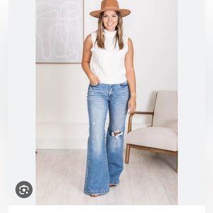 Wide leg / Flare Jeans - Petra 153